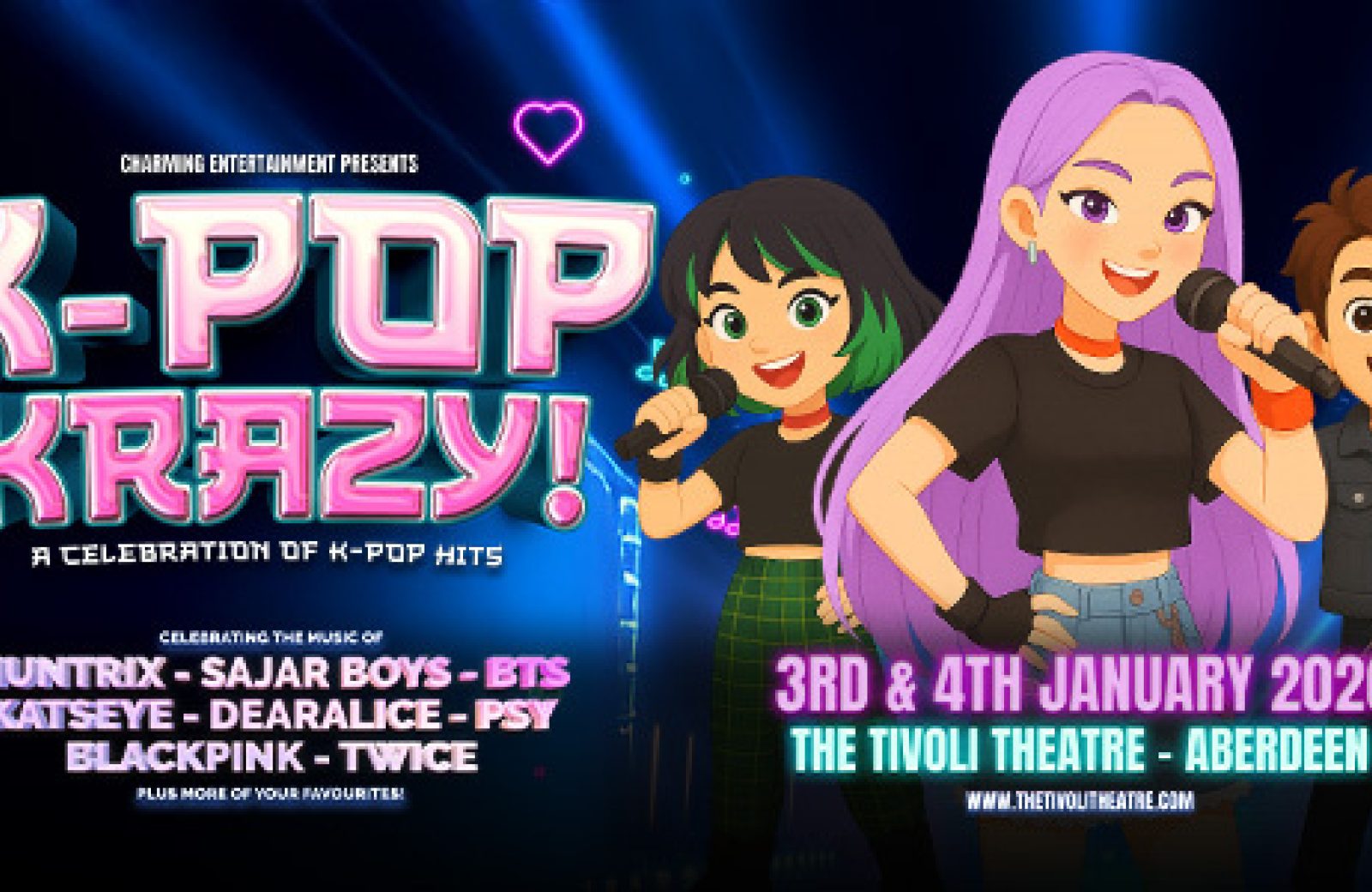 K-POP KRAZY – The Ultimate Tribute Show! – SUNDAY 4TH JANUARY – ALL 3 PERFORMANCES CANCELLED