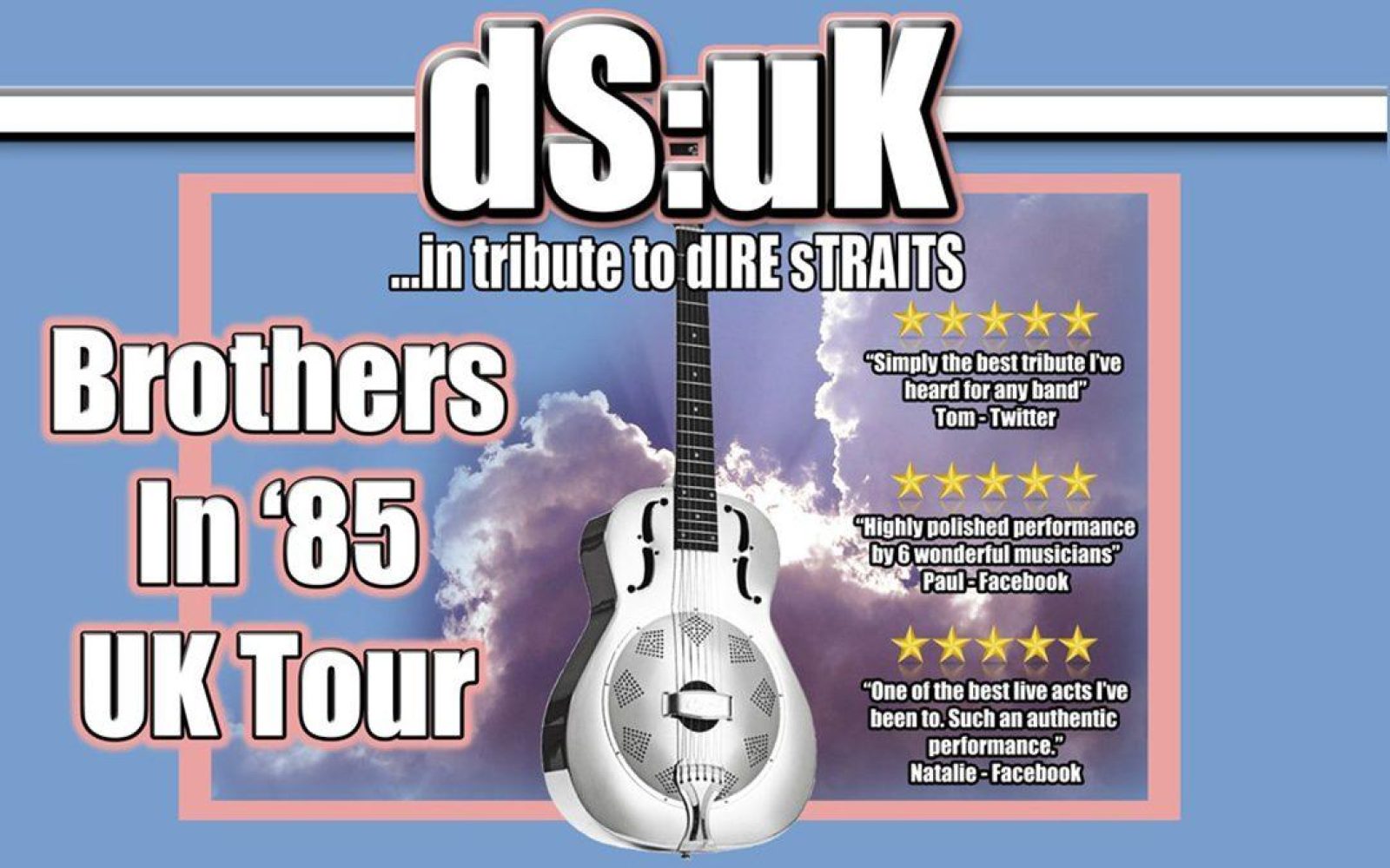 DS:UK in Tribute to Dire Straits – Brothers in ’85 Tour