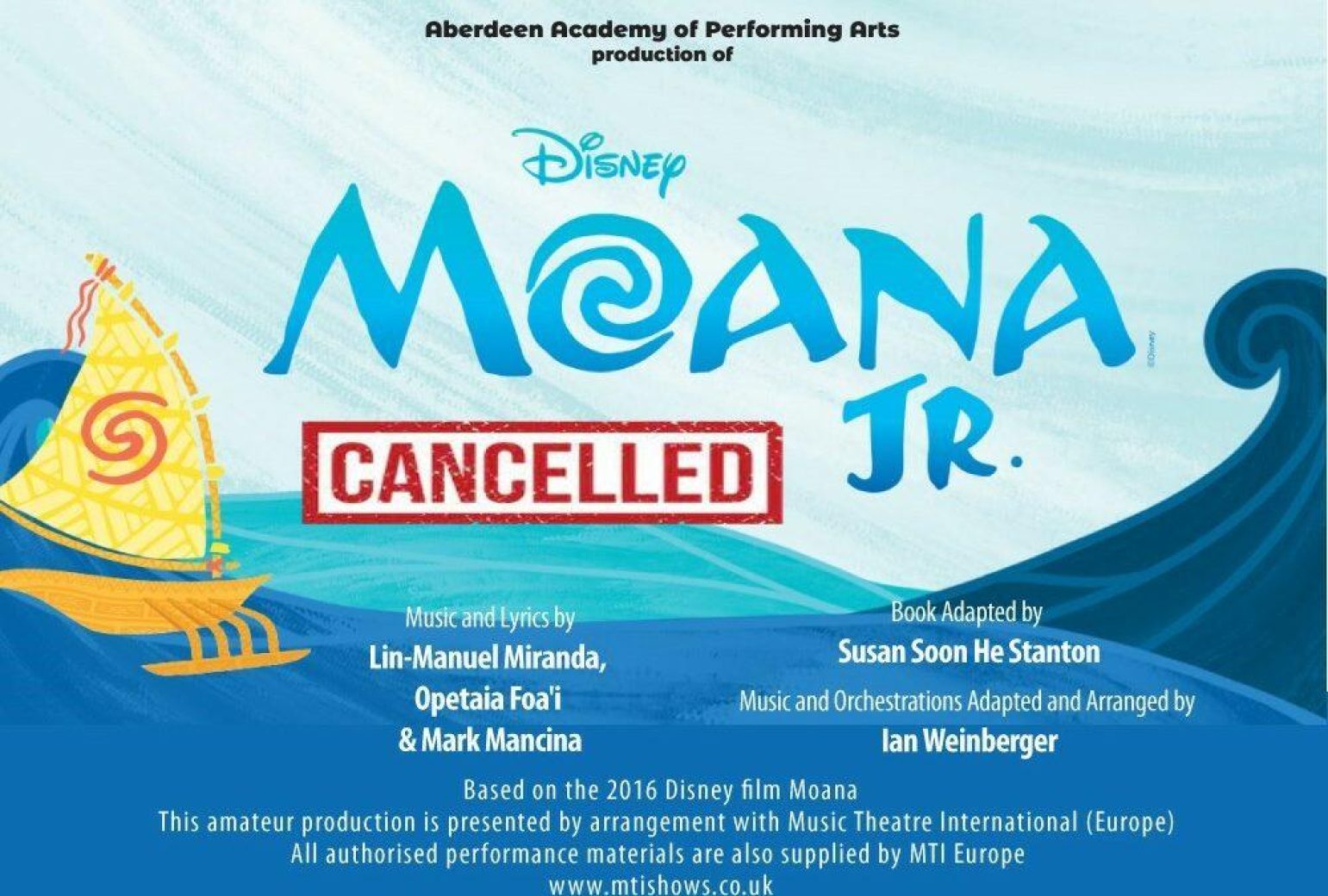 Aberdeen Academy of Performing Arts Presents Disney’s Moana Jr