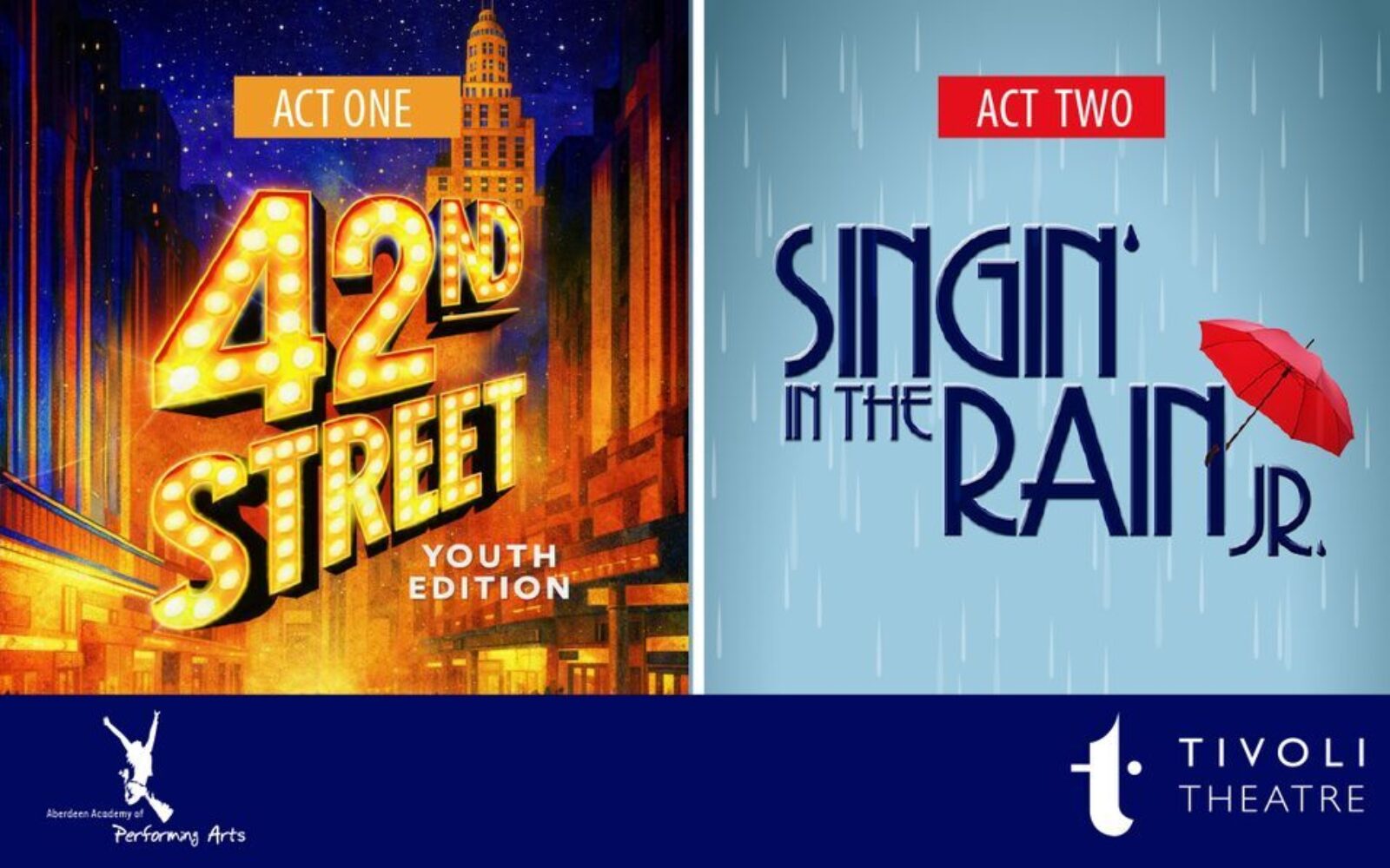 Aberdeen Academy of Performing Arts presents 42nd Street Youth Edition & Singin’ In the Rain Jr